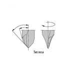 Сверло левое твердосплавное 8x35x70 мм, хвостовик 10 мм CMT, фото , изображение 2 | SNABZHENIE.com.ua