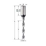 Сверло левое твердосплавное 8x35x70 мм, хвостовик 10 мм CMT, фото  | SNABZHENIE.com.ua