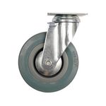 Колесо для візка Ø100мм, b=26мм, сіре, з обертовою опорою, 45кг, фото  | SNABZHENIE.com.ua