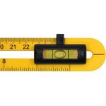 Транспортир VOREL 0-180º, с подвижным уровнем 250 мм, винты., фото , изображение 4 | SNABZHENIE.com.ua