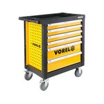 Сервисный шкаф VOREL на колесах 770x458x901 мм, 6 ящиков, 177 шт CrV, фото , изображение 4 | SNABZHENIE.com.ua