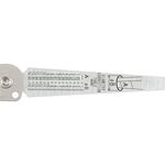 Конусная линейка для измерений зазоров, щуп SHINWA (Япония) 1-15 мм нержавеющая сталь с протектором и зажимом, фото , изображение 8 | SNABZHENIE.com.ua