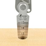 Конусная линейка для измерений зазоров, щуп SHINWA (Япония) 1-15 мм нержавеющая сталь с протектором и зажимом, фото , изображение 9 | SNABZHENIE.com.ua