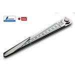 Конусная линейка для измерений зазоров, щуп SHINWA (Япония) 1-15 мм нержавеющая сталь с протектором и зажимом, фото , изображение 6 | SNABZHENIE.com.ua