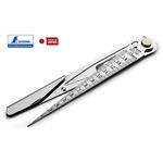 Конусная линейка для измерений зазоров, щуп SHINWA (Япония) 1-15 мм нержавеющая сталь с протектором и зажимом, фото , изображение 4 | SNABZHENIE.com.ua