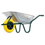 Тачка садово-строительная MASTERTOOL D-1 одноколесная 100 л/160 кг колесо полиуретановое PU 4.0х8 Ø 40 см, фото  | SNABZHENIE.com.ua
