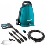 Makita Мінімийка високого тиску HW102, 1300Вт, 100бар, 360л/год, шланг 5м, 5.8кг, фото , изображение 3 | SNABZHENIE.com.ua