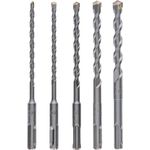 Bosch Набір бурів по бетону, SDS-Plus, 5шт, 5,6,7,8,10мм, фото  | SNABZHENIE.com.ua