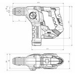 Metabo Перфоратор BH 18 LTX BL 16 акумуляторний, 18В, SDS-plus, 1.3Дж, 2 режими, 0-730об/хв, фото , изображение 9 | SNABZHENIE.com.ua