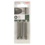 Bosch Біти двосторонні PH/PH 1/2/3, 60мм, 3шт, фото , изображение 2 | SNABZHENIE.com.ua