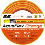 2E Шланг садовий AquaFlex Orange 3/4" 50м 4 шари 20бар -10…+60°C, фото  | SNABZHENIE.com.ua