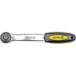 Тріщатка VOREL до головок торцевих, вигнута, квадрат 1/2", L= 260 мм, 72T, CrV [6/36], фото  | SNABZHENIE.com.ua