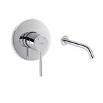 Комплект для умывальника Qtap Spring Chrome: Смеситель QTSPRCRM 0101 +  излив QTVYT246CRM45930, фото  | SNABZHENIE.com.ua