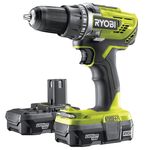Ryobi Шуруповерт ONE + R18DD3-213S акумуляторний, 18В Li-Ion, 2-скор. 2х1.3Aч, 13мм, сумка, фото  | SNABZHENIE.com.ua