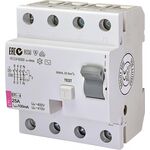 ETI Реле дифференциальное (УЗО) EFI-4[EFI-4 25/0,1 тип AC (10kA)], фото  | SNABZHENIE.com.ua