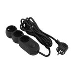 2E Подовжувач мережевий Plus 3хТип F, 3х1мм кв, 10A, 3м, чорний, фото , изображение 2 | SNABZHENIE.com.ua