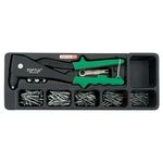 Заклепочник с набором заклепок тип А TOPTUL в ложементе, фото  | SNABZHENIE.com.ua