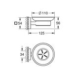 Мыльница с держателем Grohe QuickFix Start Cube 41096000, фото , изображение 2 | SNABZHENIE.com.ua