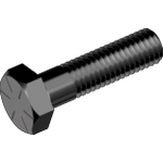 Болт 3/8"-24x1 3/4" (45 мм) UNF Gr8(10.9) бп (~din 931)ASME B 18.2.1 HHCB/HCS, фото  | SNABZHENIE.com.ua