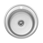 Кухонная мойка Kroner KRP Satin 510, 0,8 мм, фото  | SNABZHENIE.com.ua