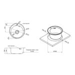 Кухонная мойка Kroner KRP Satin 510, 0,8 мм, фото , изображение 2 | SNABZHENIE.com.ua