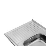 Кухонная мойка Kroner KRP Polierte 6080R, накладная, 0,6 мм, фото , изображение 4 | SNABZHENIE.com.ua