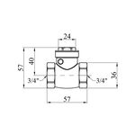 Лепестковый клапан Karro 3/4 KR-107, фото , изображение 2 | SNABZHENIE.com.ua