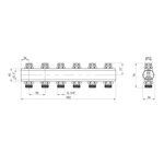 Регулирующий коллектор Karro 6 выходов 1х3/4 с вентилем, латунный, фото , изображение 2 | SNABZHENIE.com.ua