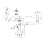 Сифон двойной ANIplast 3 1/2''х40 мм с отводом для стиралки A7700EU, фото , изображение 2 | SNABZHENIE.com.ua