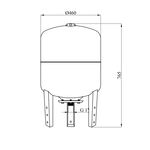 Гидроаккумулятор вертикальный Forwater 80 л из нержавеющей стали, фото , изображение 2 | SNABZHENIE.com.ua