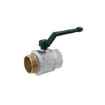 Кран шаровой STA LB 2 ВН PN40 с зеленой ручкой, никелированный, фото  | SNABZHENIE.com.ua