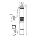 Глубинный центробежный насос Pumpman 4STM3-5, 0,25 кВт, Hmax 36 м, фото , изображение 2 | SNABZHENIE.com.ua