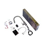 Смеситель кухонный с выдвижным изливом Kroner KRP Edelstahl сенсорный, фото , изображение 10 | SNABZHENIE.com.ua