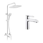 Набор 2 в 1 душевая система Kroner Essen-C063 + смеситель Essen-C010, фото  | SNABZHENIE.com.ua