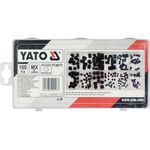 Винты под шестигранный ключ YATO 3-10 мм, набор 160 шт (YT-06777), фото  | SNABZHENIE.com.ua
