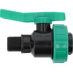 Кран кульовий до водяних пластикових труб  Ø= 1/2" Х 1/2" F/M-різьб FLO з поліпроп, для тиску 16Bar, фото  | SNABZHENIE.com.ua