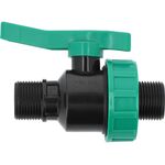 Кран кульовий до водяних пластикових труб  Ø= 1" Х 1" M/M-різьб FLO з поліпроп, для тиску 16Bar, фото  | SNABZHENIE.com.ua