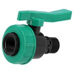 Кран кульовий до водяних пластикових труб  Ø= 3/4" Х 3/4" F/M-різьб FLO з поліпроп, для тиску 16Bar, фото  | SNABZHENIE.com.ua