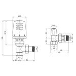 Термокомплект Icma 1/2 с антипротечкой угловой №KIT_1100, фото , изображение 2 | SNABZHENIE.com.ua
