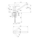 Смеситель для кухни Lidz CRM 14 34 002, 250 мм, фото , изображение 2 | SNABZHENIE.com.ua