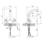 Смеситель кухонный Lidz (CRM) 75 21 271F-2, фото , изображение 2 | SNABZHENIE.com.ua