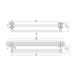 Полотенцедержатель Lidz (CRM) 114.01.02 65 см, фото , зображення 2 | SNABZHENIE.com.ua