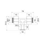 Тройник обжимной SD Plus 20 SD158W202020, фото , изображение 2 | SNABZHENIE.com.ua