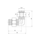 Уголок обжимной SD Plus 16 SD155W1616, фото , изображение 2 | SNABZHENIE.com.ua