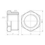 Футорка SD Forte 1/2"х3/4" НВ SF3742015, фото , зображення 2 | SNABZHENIE.com.ua