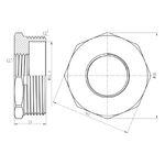 Футорка SD Forte 2"х1" НВ SF3745025, фото , зображення 2 | SNABZHENIE.com.ua