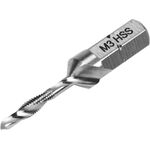 Сверло-метчик YATO М3 х 0.5 мм, HSS М2, HEX-1/4, 36/5 мм, фото  | SNABZHENIE.com.ua