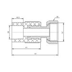 Муфта PPR с накидной гайкой Blue Ocean 25х3/4" ВР с латунным штоком, фото , зображення 2 | SNABZHENIE.com.ua