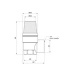 Предохранительный клапан SD Plus 1/2" ВР 6 бар SD2446, фото , изображение 2 | SNABZHENIE.com.ua