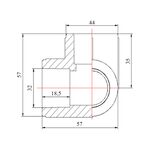 Тройник угловой PPR Blue Ocean 32, 90°, фото , зображення 2 | SNABZHENIE.com.ua